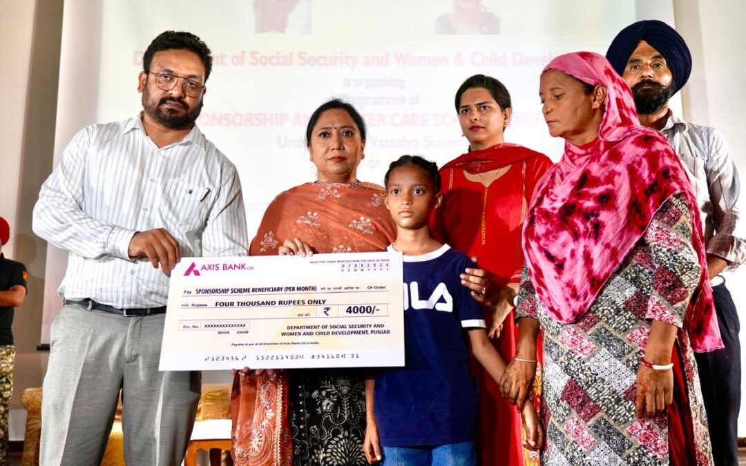 Minister Dr Baljit Kaur Disburses Financial assistance to 1704 children under the Sponsorship and Foster Care Scheme
