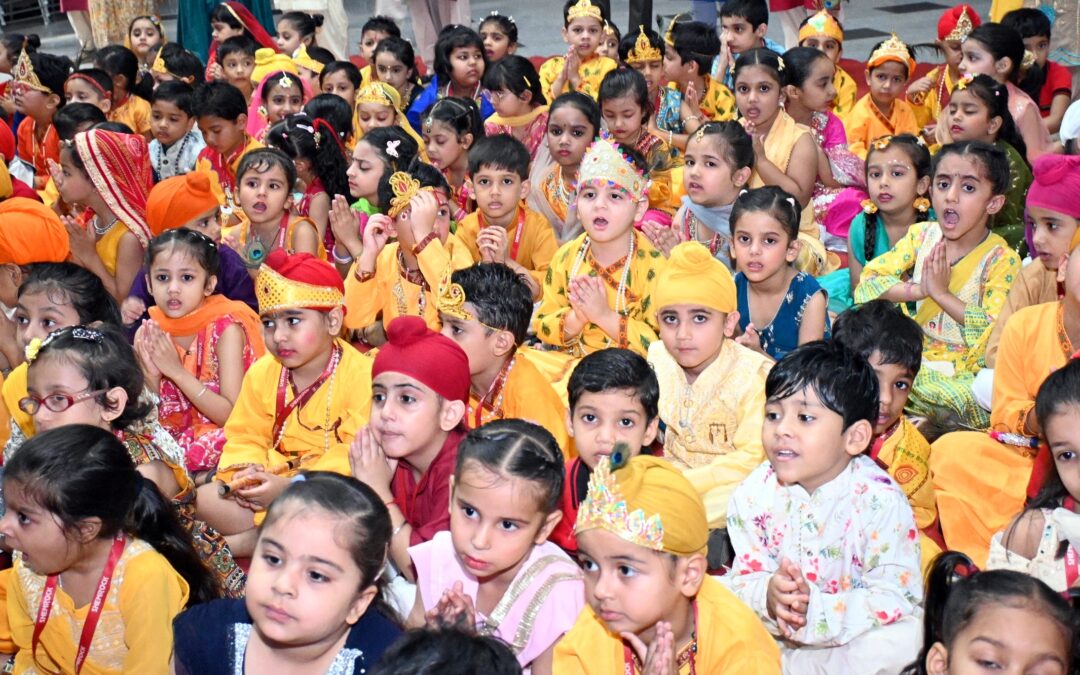 Shemrock School celebrated Janmashtami with  devotion