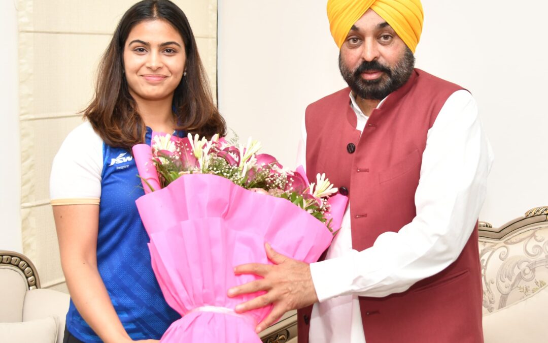 Olympic medal winner Manu Bhaker calls on CM