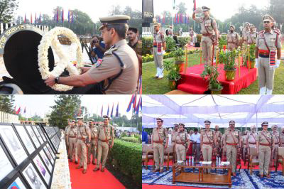 65TH POLICE COMMEMORATION DAY: DGP GAURAV YADAV PAYS RICH TRIBUTES TO POLICE MARTYRS
