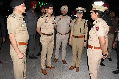 DGP Gaurav Yadav leads ‘Night Domination’ operation in Jalandhar and Amritsar, inspects checkpoints and police stations