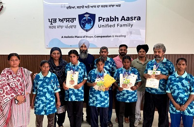 ‘ਨੈਸ਼ਨਲ ਖੇਲੋ ਮਾਸਟਰ ਗੇਮਜ਼’ ਵਿੱਚ ਦਿੱਲੀ ਵਿਖੇ ਛਾਏ ਪ੍ਰਭ ਆਸਰਾ ਦੇ ਅਲੱਗ ਤੋਂ ਖ਼ਾਸ (Specially Abled) ਖਿਡਾਰੀ