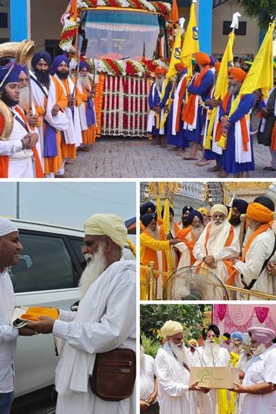 ਸ਼੍ਰੀ ਗੁਰੂ ਤੇਗ ਬਹਾਦਰ ਜੀ ਸਾਹਿਬ ਜੀ ਦੀ ਸ਼ਹਾਦਤ ਨੂੰ ਸਮਰਪਿਤ 350 ਸਾਲਾ “ਸਾਕਾ ਏ ਚਾਂਦਨੀ ਚੌਕ” ਵਿਸ਼ਾਲ ਨਗਰ ਕੀਰਤਨ ਧਰਮ ਬਚਾਓ ਯਾਤਰਾ ਦਾ ਹੋਇਆ ਭਰਵਾਂ ਸਵਾਗਤ