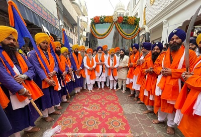 ਅਸਾਮ ਤੋਂ ਆਰੰਭ ਹੋਇਆ ਸ਼ਹੀਦੀ ਨਗਰ ਕੀਰਤਨ ਫ਼ਤਿਹ ਨਗਰ ਦਿੱਲੀ ਤੋਂ ਅਗਲੇ ਪੜਾਅ ਗੁਰਦੁਆਰਾ ਸੀਸ ਗੰਜ ਸਾਹਿਬ ਤਰਾਵੜੀ ਹਰਿਆਣਾ ਲਈ ਰਵਾਨਾ
