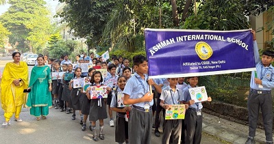 Ashmah International School conducted Anti-Cracker Campaign