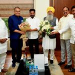 कैबिनेट मंत्री संजीव अरोड़ा और गुरमीत सिंह खुड्डियां ने तेलंगाना के मुख्यमंत्री रेवंत रेड्डी को श्री गुरु तेग बहादर जी के 350वें शहीदी पर्व के लिए दिया निमंत्रण