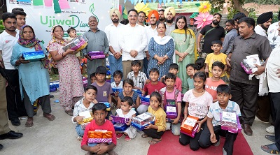 CGC University Chancellor Rashpal Singh Dhaliwal Leads 'Green Diwali' Celebration with Underprivileged Children