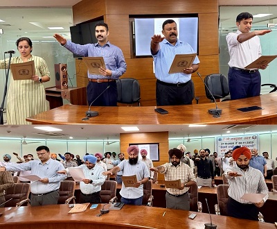 Punjab Vigilance Bureau personnel undertakes solemn pledge in a unified stand against corruption